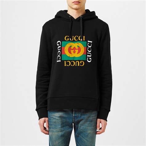 black gucci shirt replica|gucci hoodie real or fake.